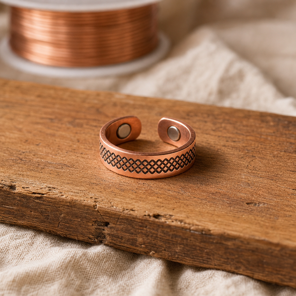 Bague en Cuivre Grid