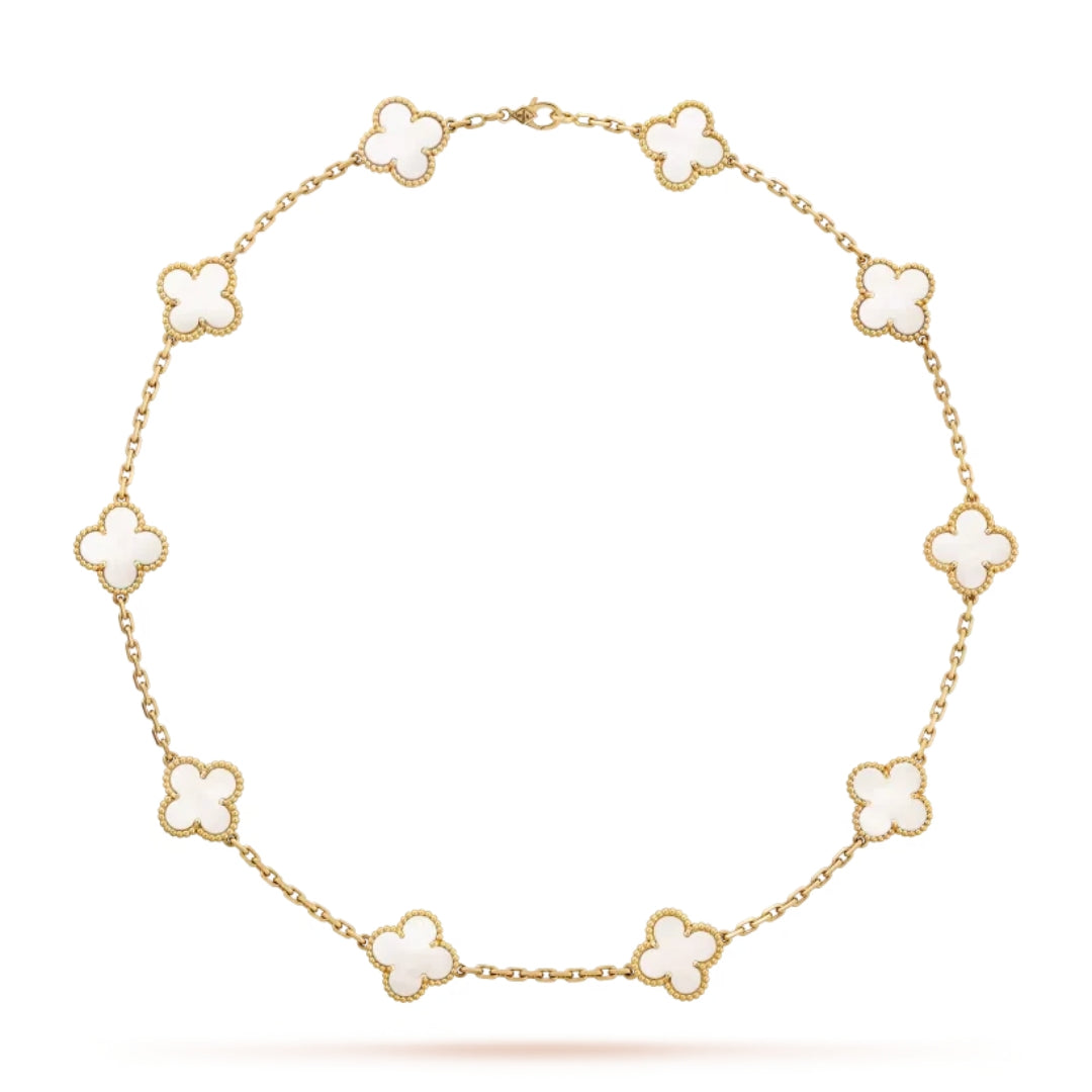 CLOVER | Collar Blanco 10 Motivos