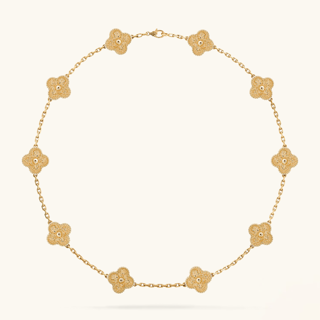 CLOVER | Collar Dorado 10 Motivos