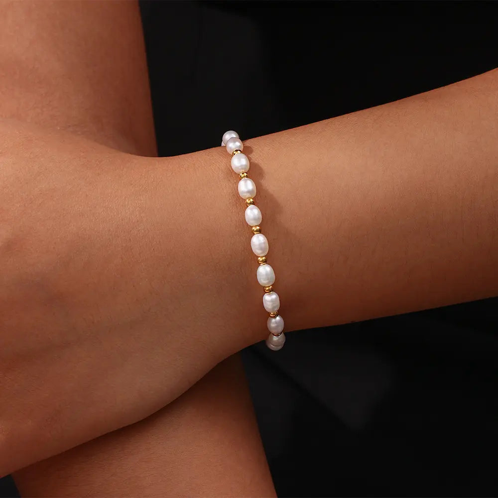 Bracelet élégant et romantique en perles