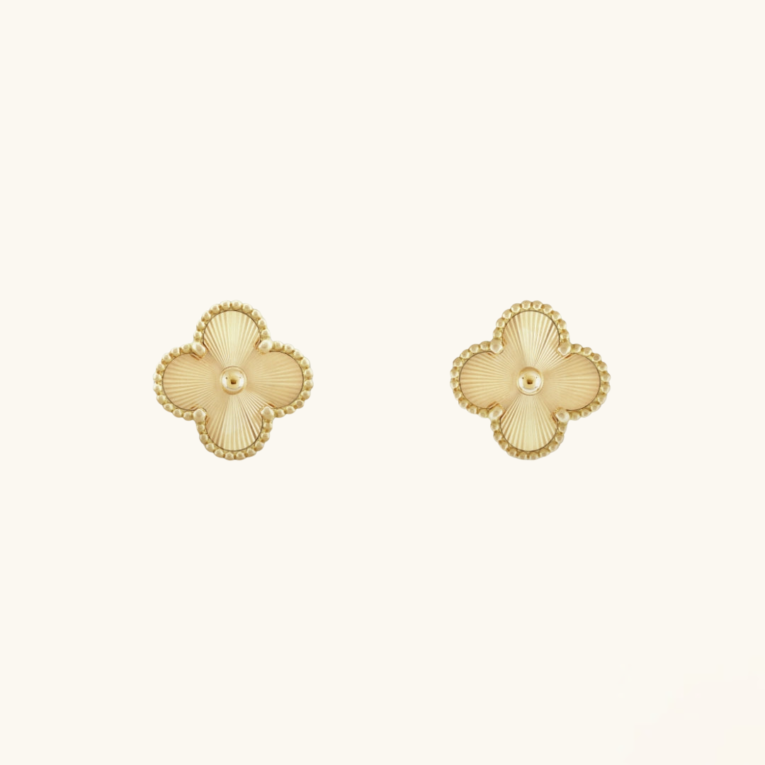 CLOVER | Pendientes Dorados