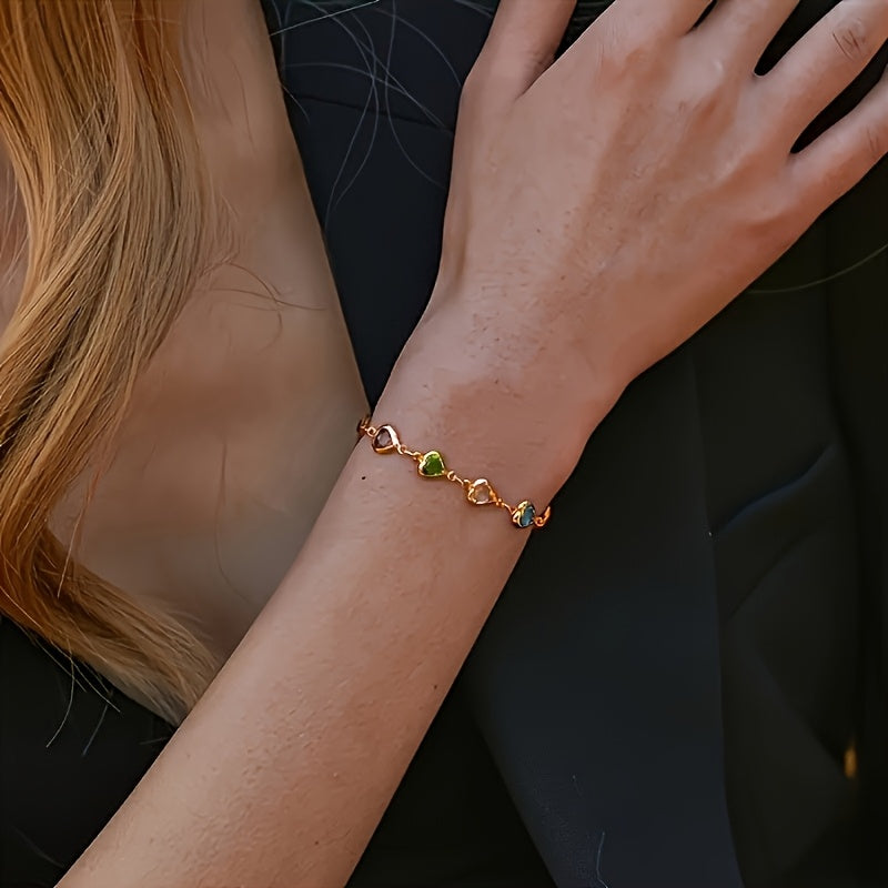 Pulsera única en forma de corazón
