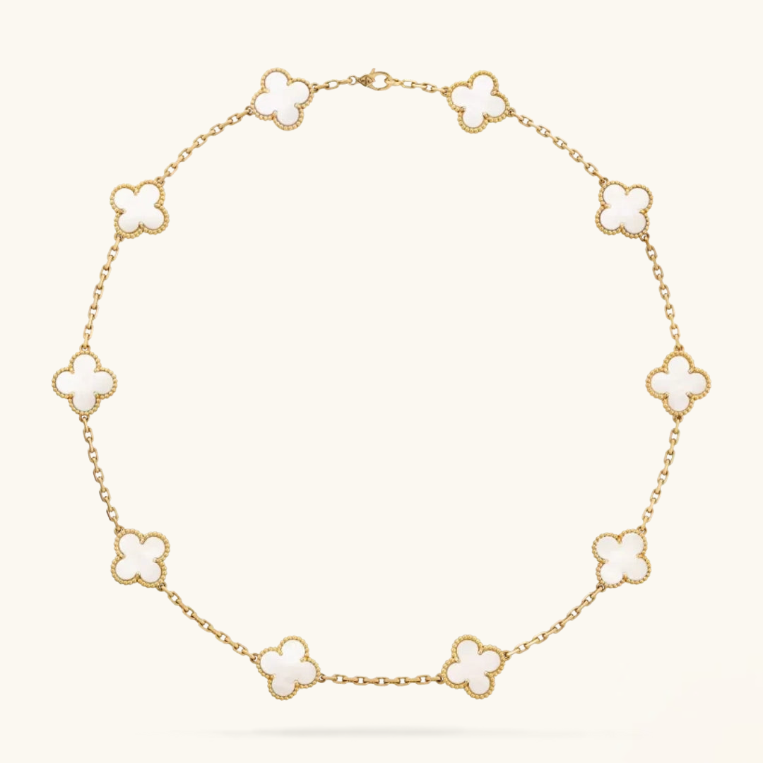 CLOVER | Collar Blanco 10 Motivos