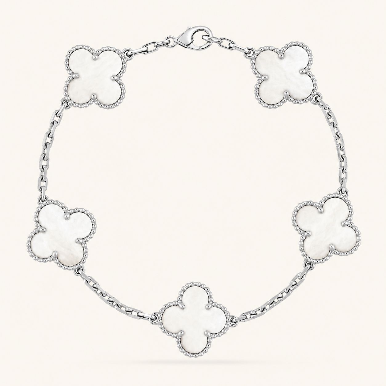 CLOVER | Pulsera Blanca