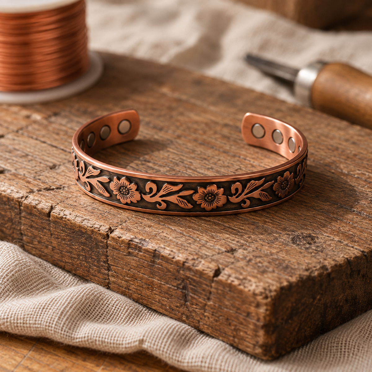 Bracelet en Cuivre Vigne