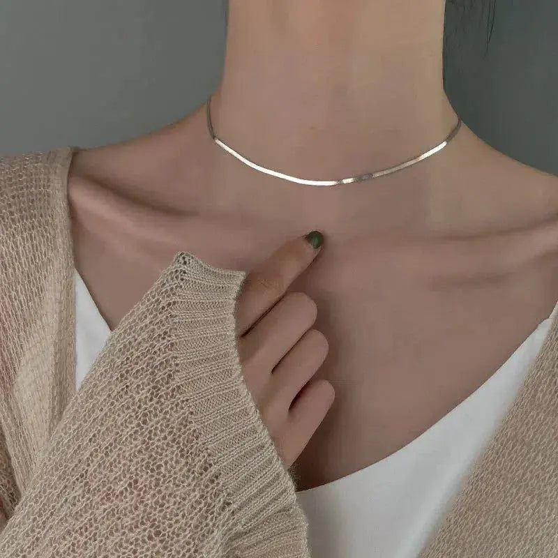 Design sofisticato di collana in argento