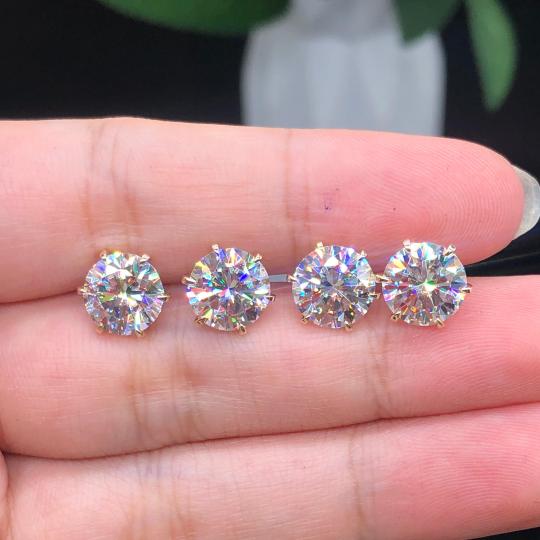 Aretes Tera chic en oro blanco