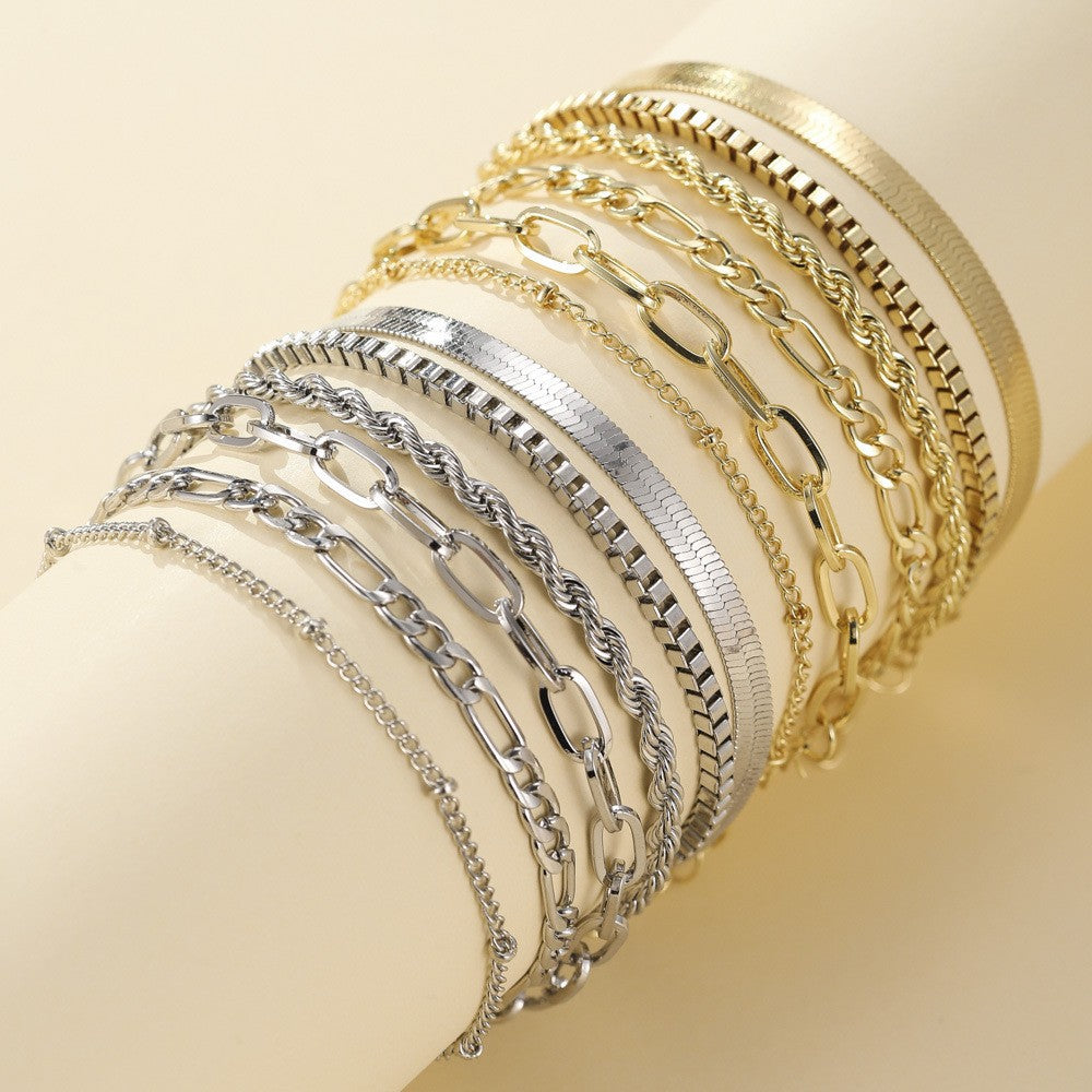 Ellis™ | Ensemble de bracelets dorés