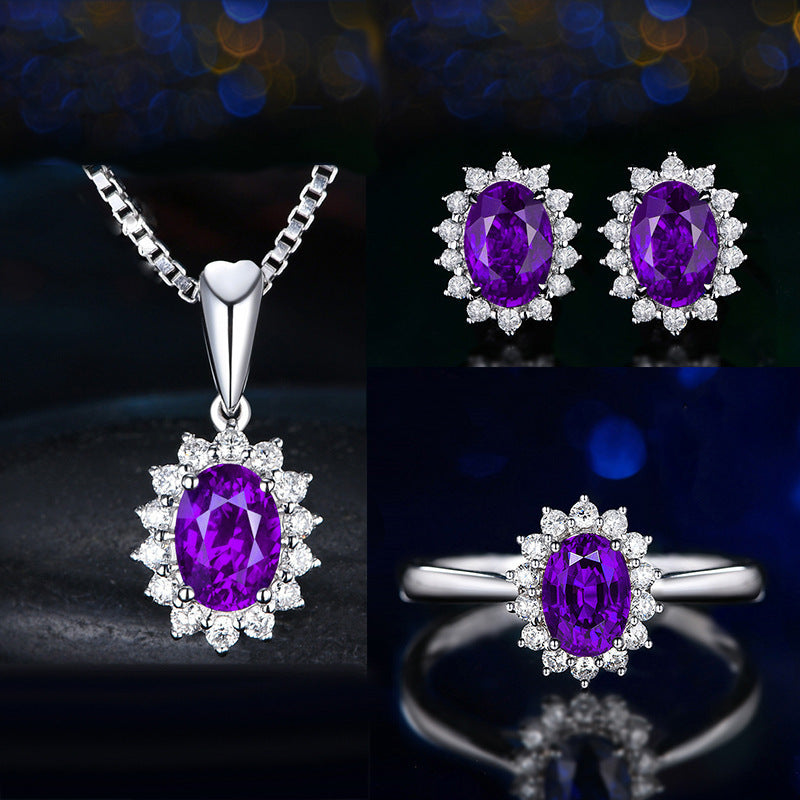 Sophia Fleurane Green Set | White Gold