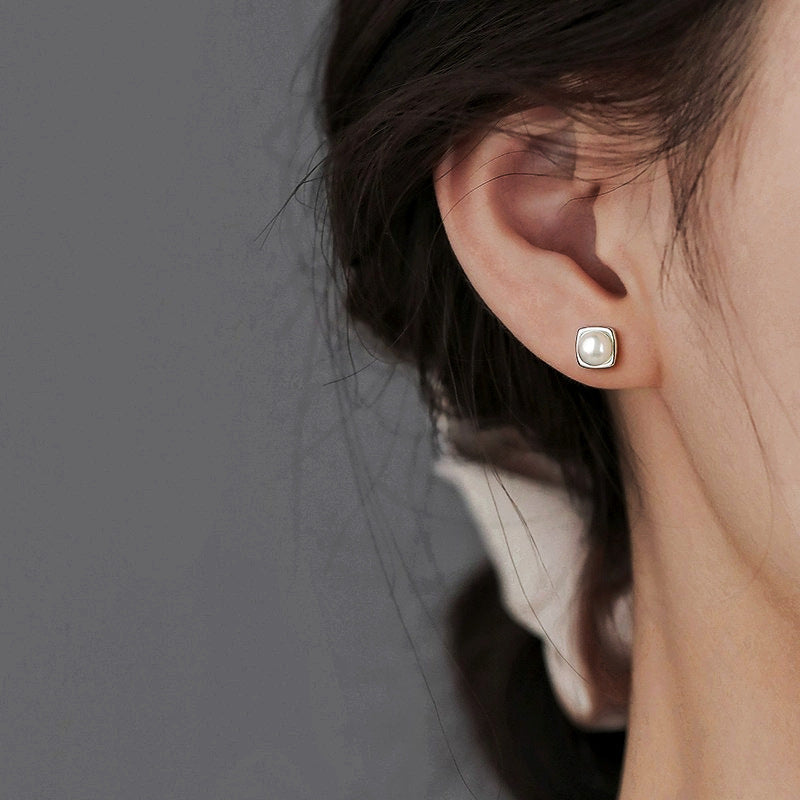 Boucles d’oreilles avec perles d’eau douce