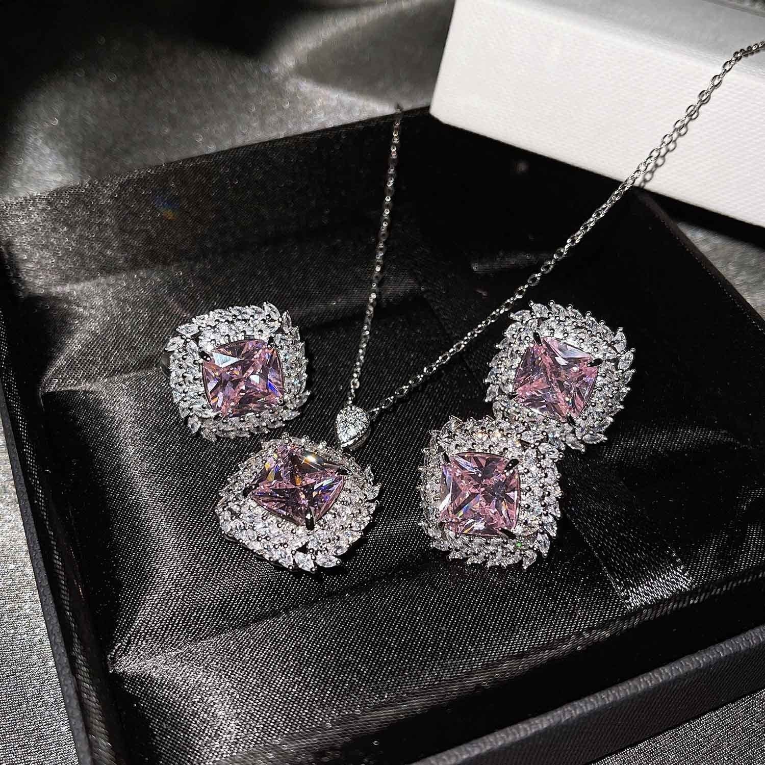 Caelith Verdane Blue Set | White Gold
