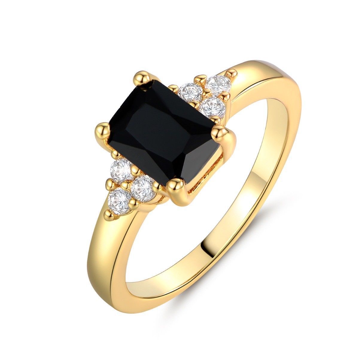 Anillo con piedra negra