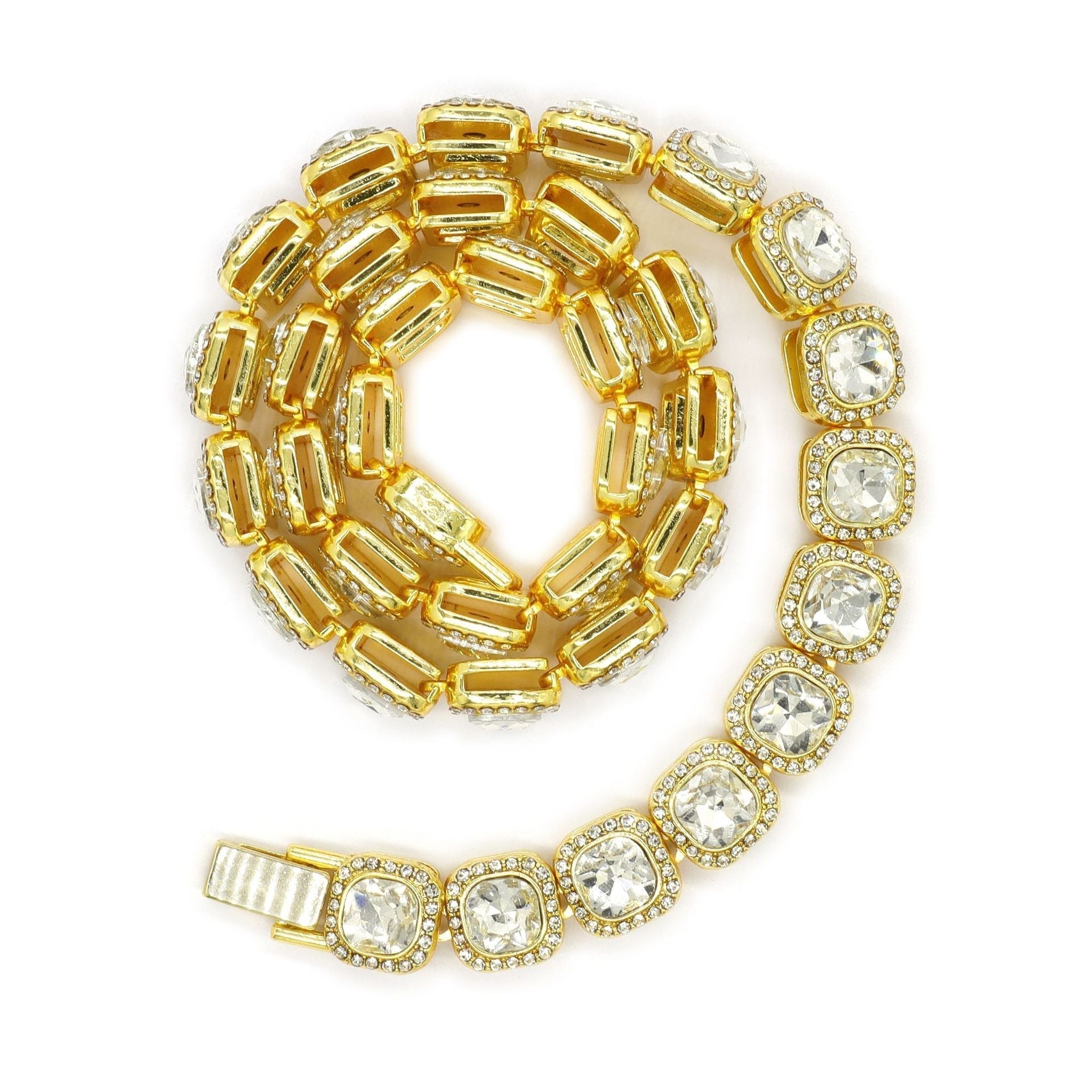 Collier tennis carré Victoria | Or