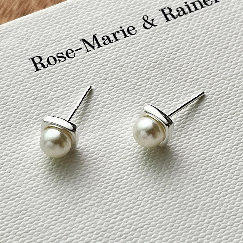 Aretes con perlas de agua dulce