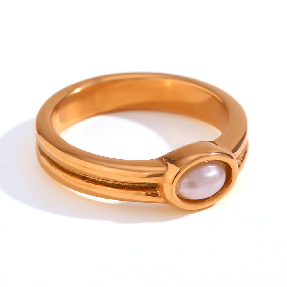 Bague Lunara en perle | Or