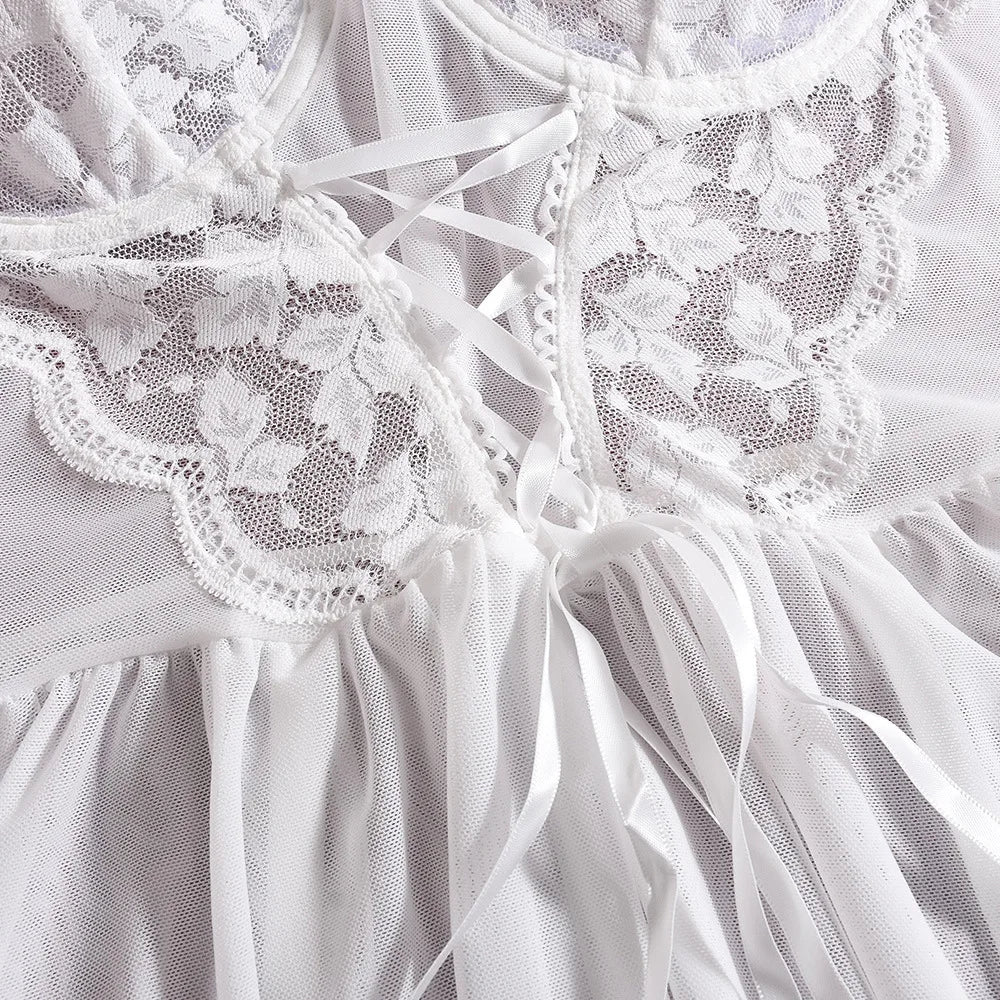 Isabella Camicia da notte elegante con motivo floreale