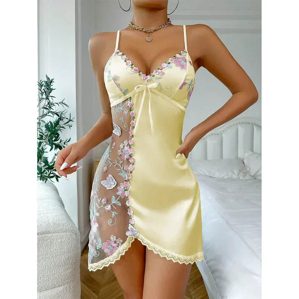 Elisa Camicia da notte con motivo floreale
