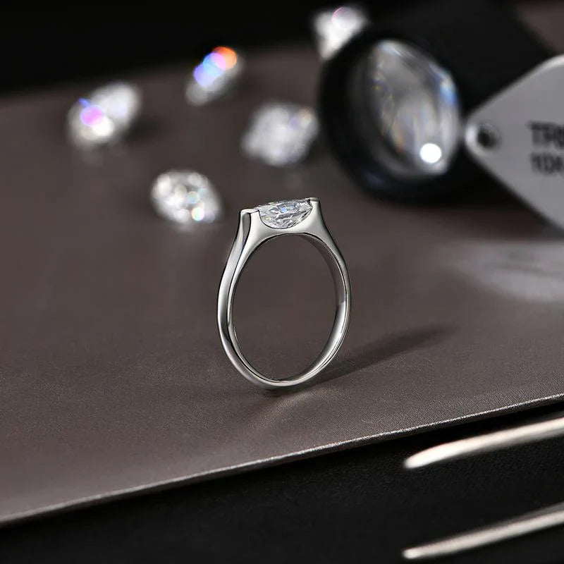 Hailey Playa Thin Ring | White Gold