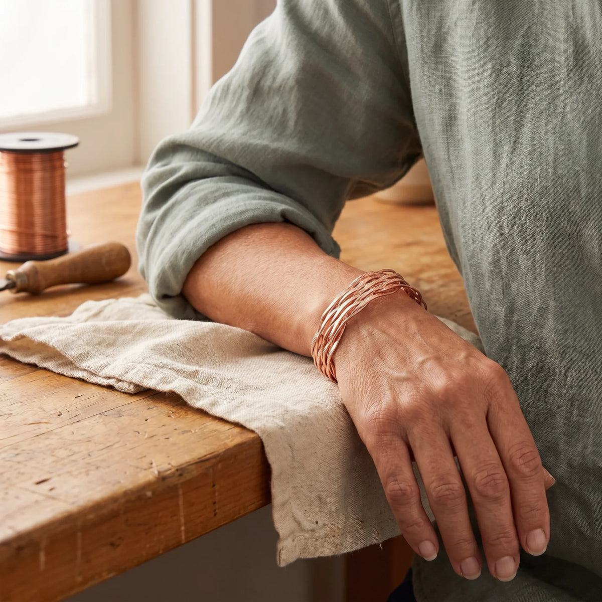 Bracelet en Cuivre Wisp