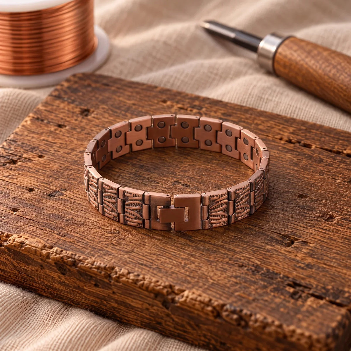 Bracelet de cheville Petal en cuivre