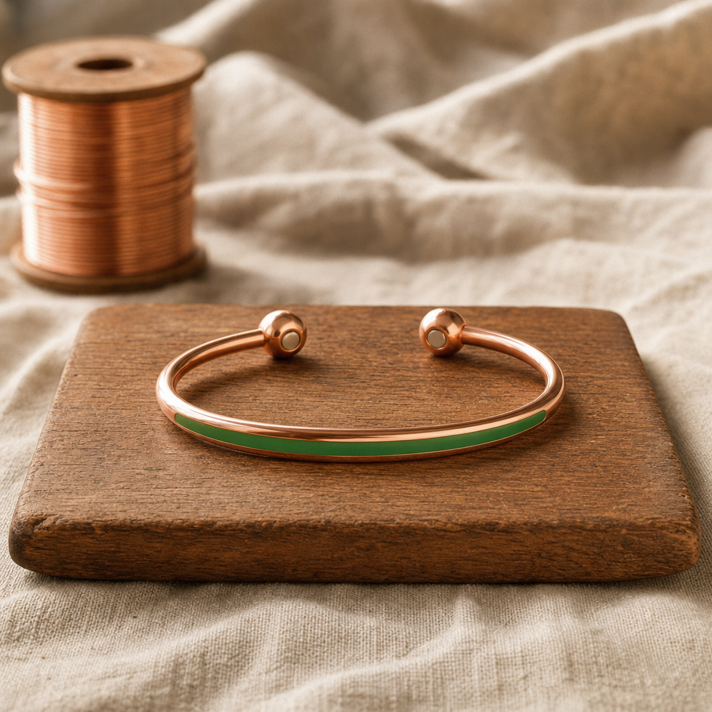 Bracelet en Cuivre Jade