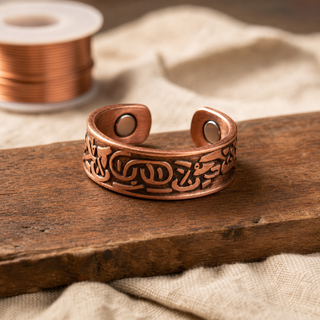 Bague Manchette en Cuivre Burr
