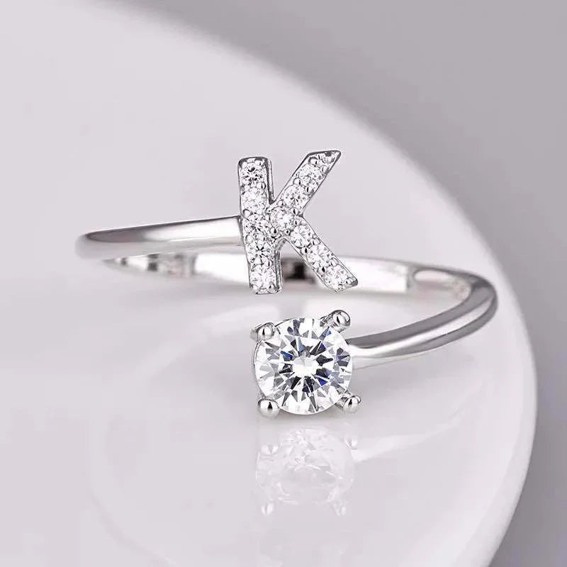 Domitilla Rosanera Letter Bracelet | White Gold
