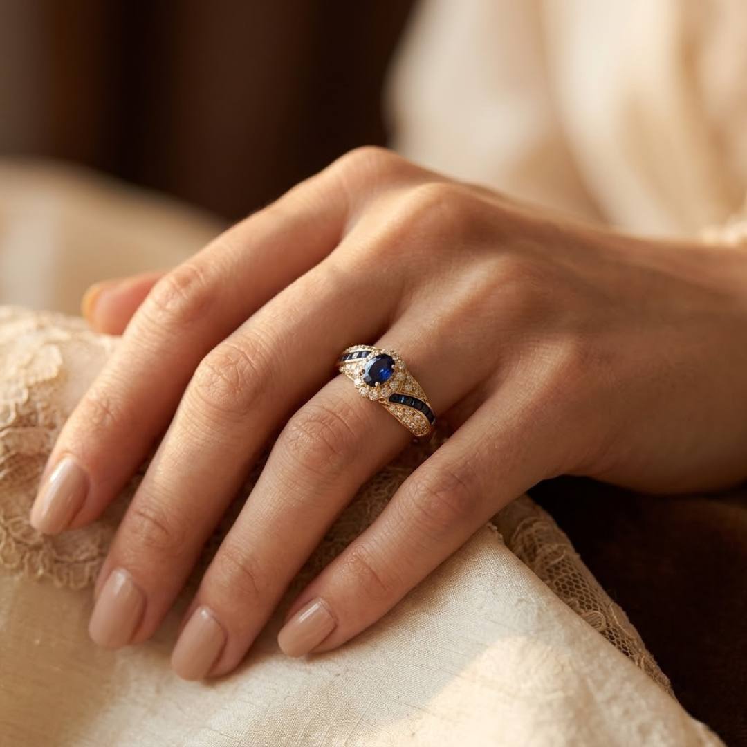 Bague saphir en or