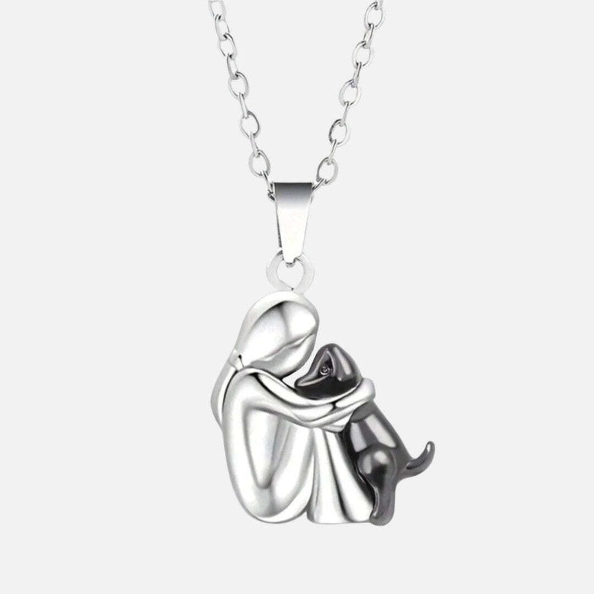 Collier avec pendentif 'Pour toujours dans votre cœur' – Câlin de chien