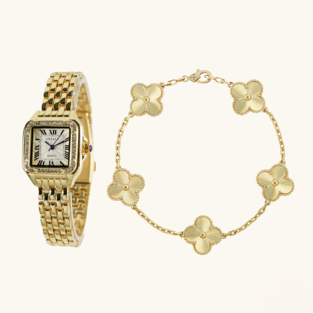 Conjunto de 2 Piezas Reloj y Pulsera "Sofia"