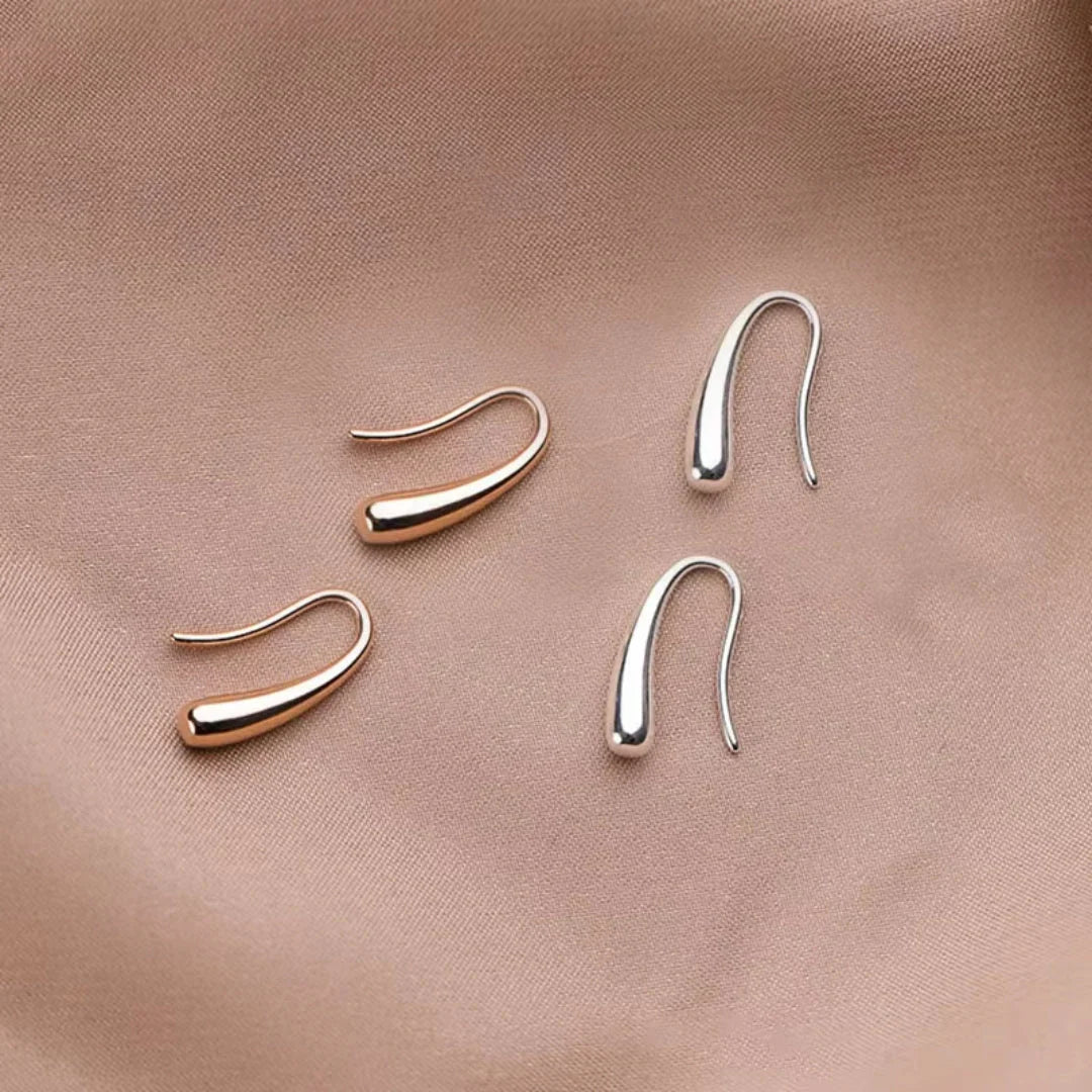 Antique Drop Gold & Silver Earrings | White Gold