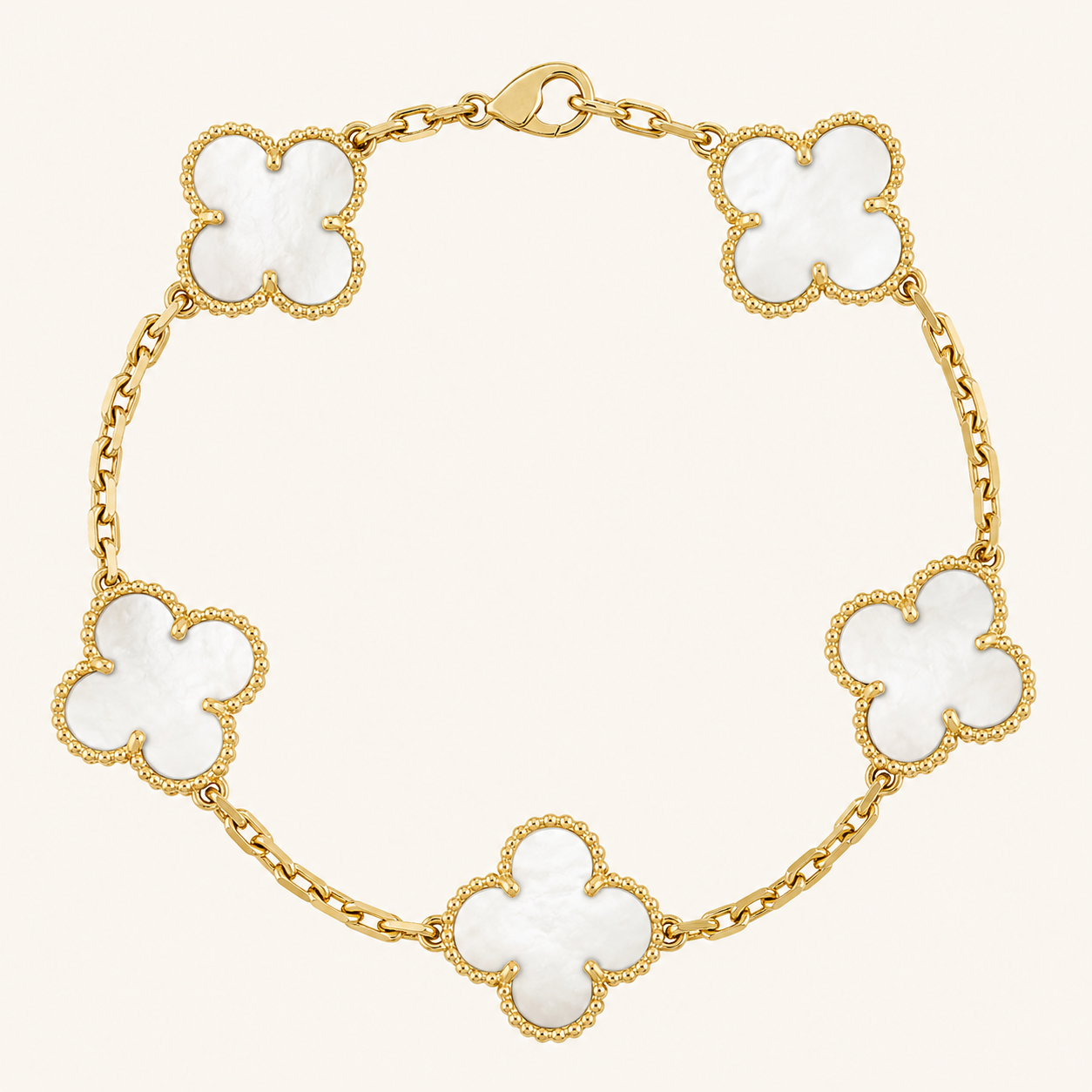 CLOVER | Pulsera Blanca