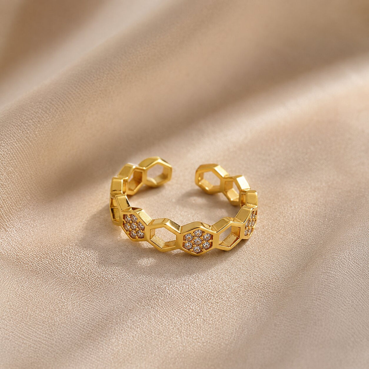 Bague ajustable à maillons Verona