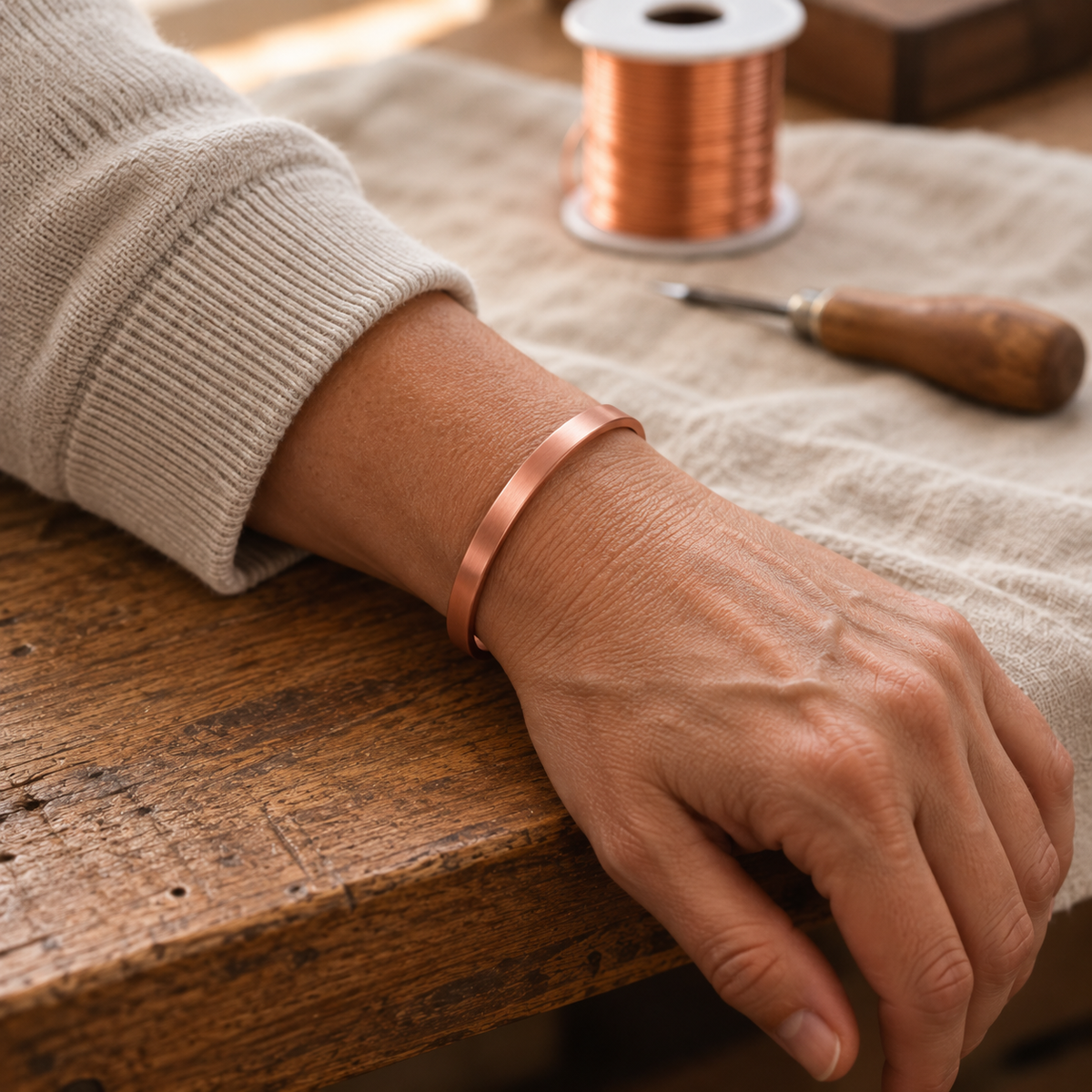 Bracelet Fin en Cuivre