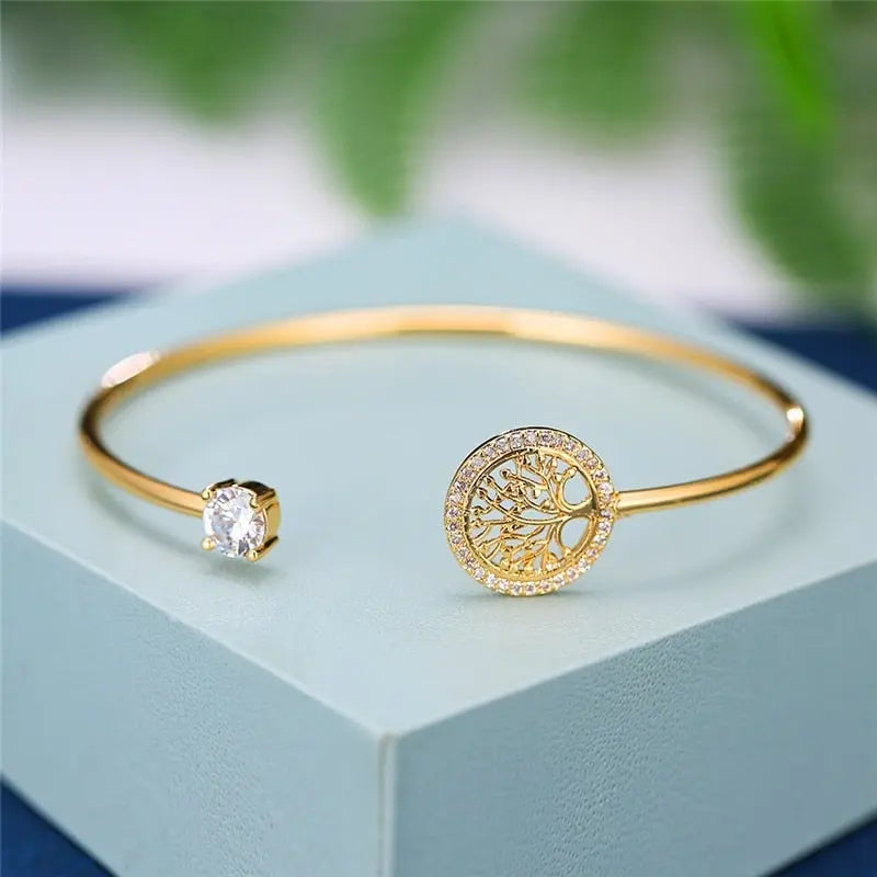 Bracciale regolabile con design Albero della Vita