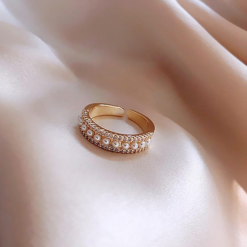 Bague de luxe exclusive en or avec perle