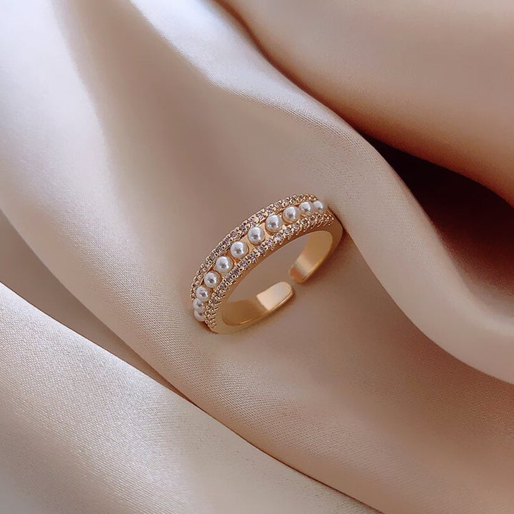 Bague de luxe exclusive en or avec perle