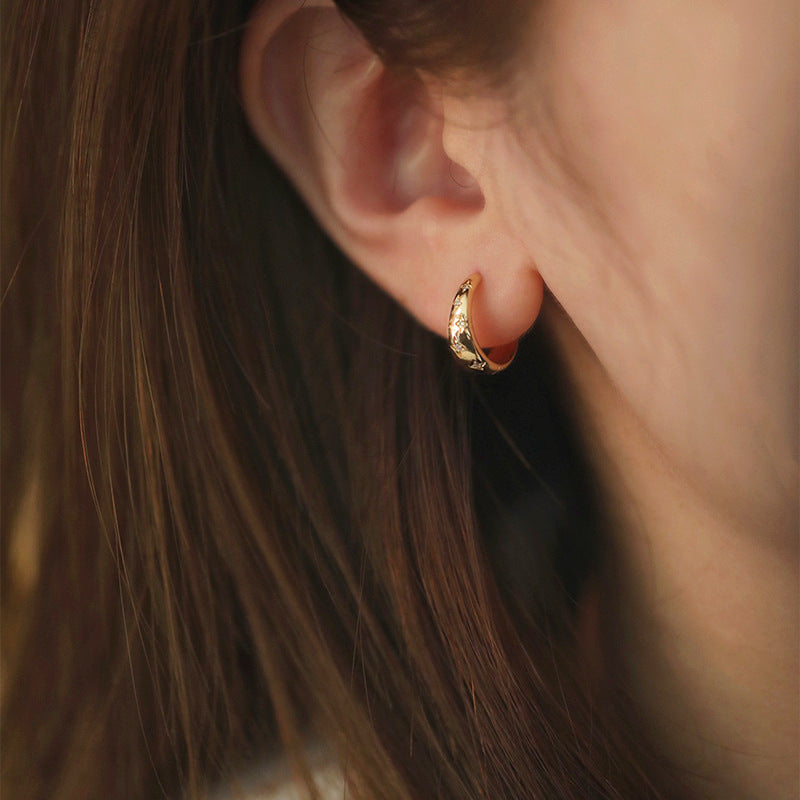 Pendientes lujosos en oro y plata