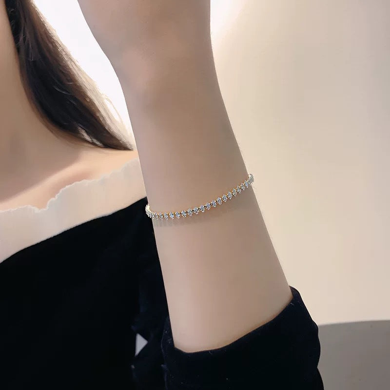 Bracelet tennis marquise Vionelle | Or