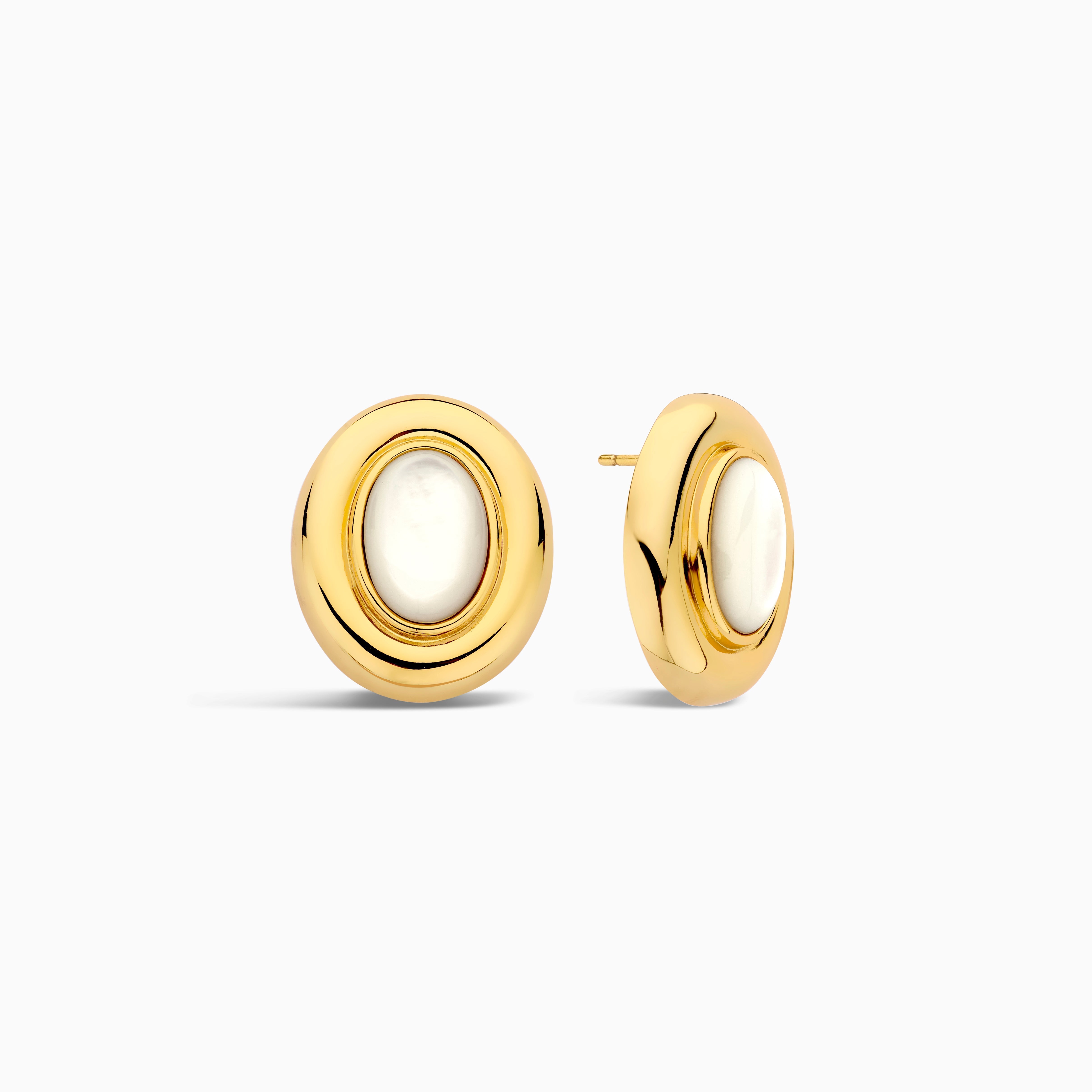 Giselle Pearl Earrings | Gold