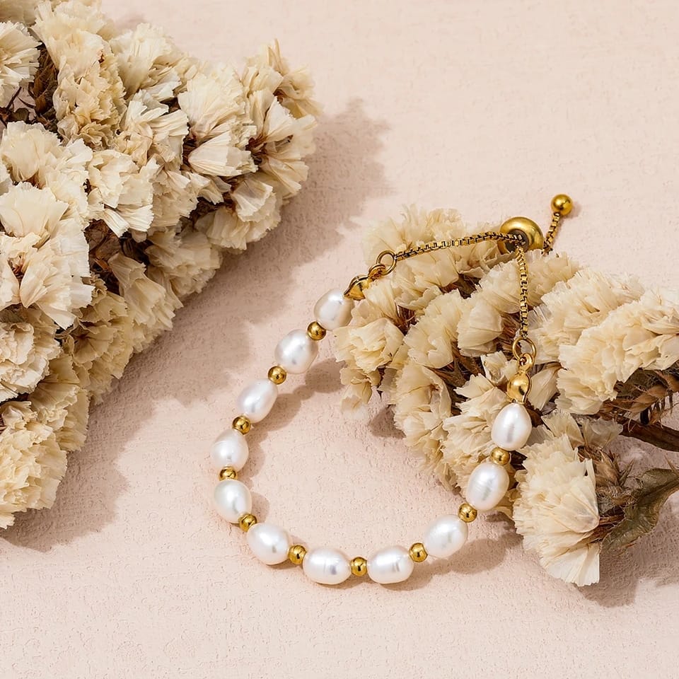 Bracelet élégant et romantique en perles