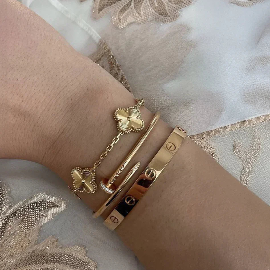 Conjunto de 3 Pulseras - Dorado