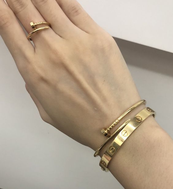 SPIKE | Pulsera Dorada Fina