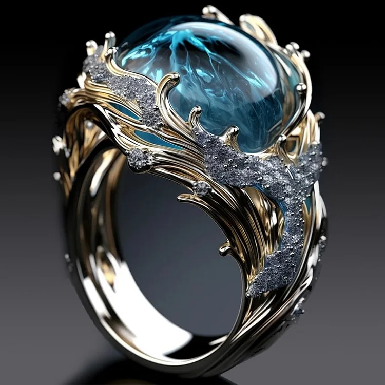 Bague vintage Cristal de l’Océan