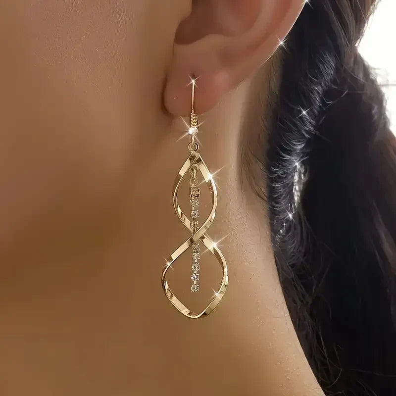 Boucles d'oreilles spirales Sunbeam | Or